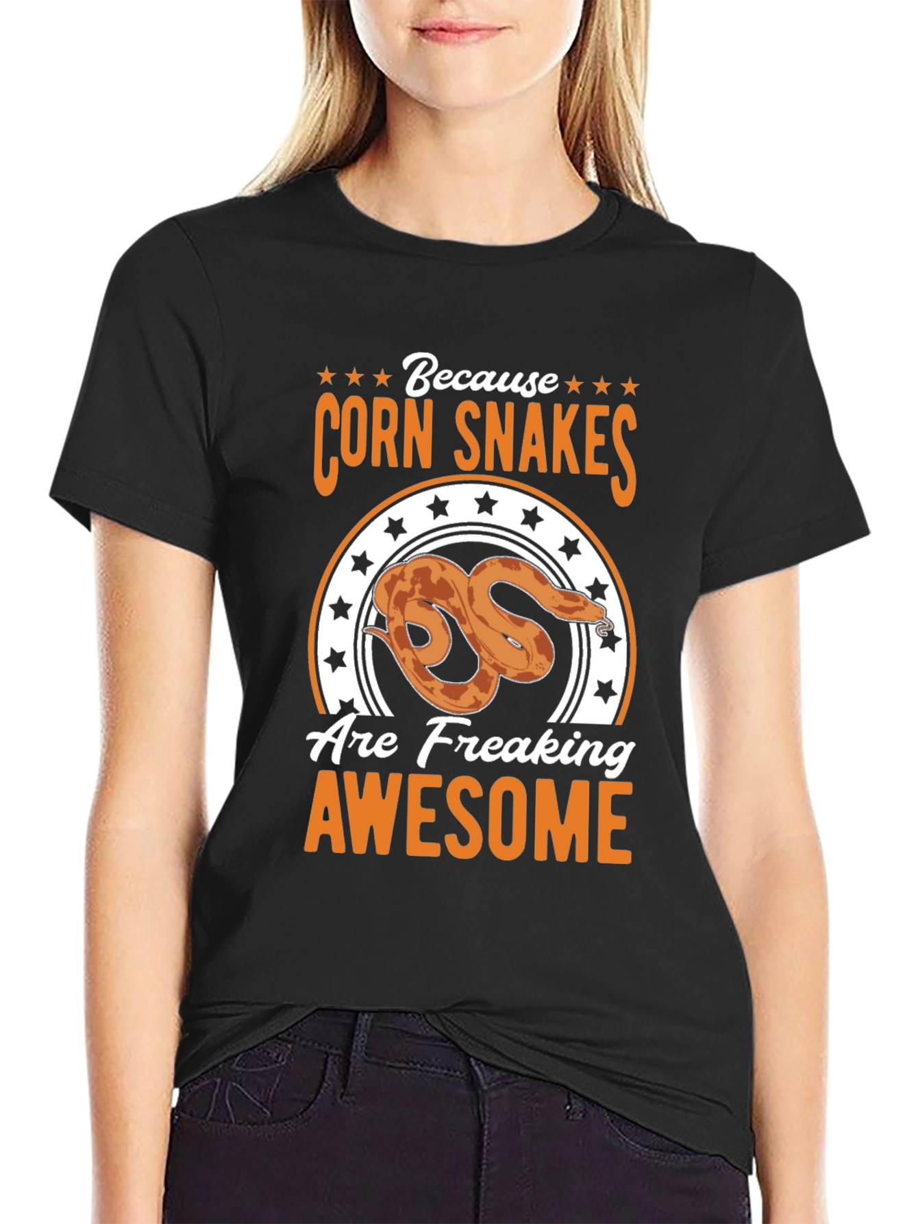 Corn Snakes Are Awesome Black T-Shirt