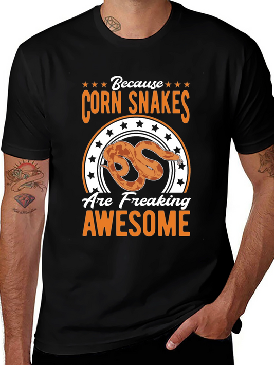 Corn Snakes Are Awesome Black T-Shirt