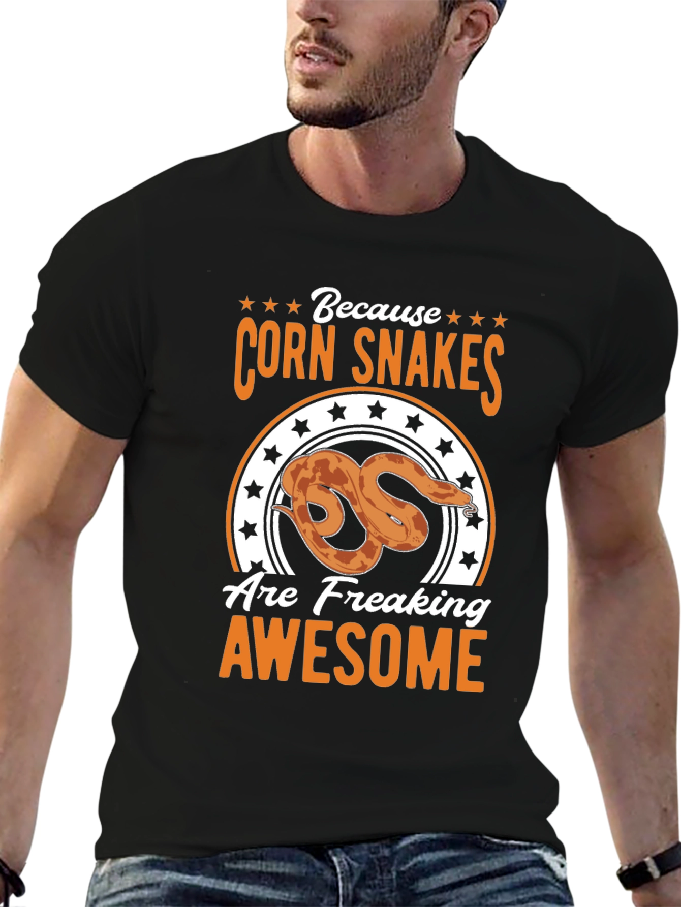 Corn Snakes Are Awesome Black T-Shirt