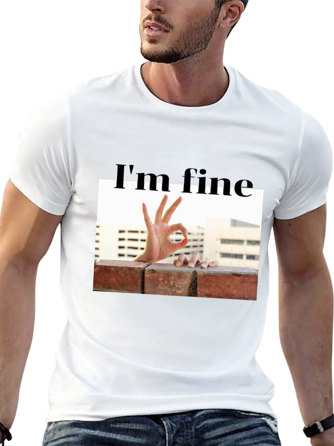Im Fine Okay Hand Gesture T-Shirt