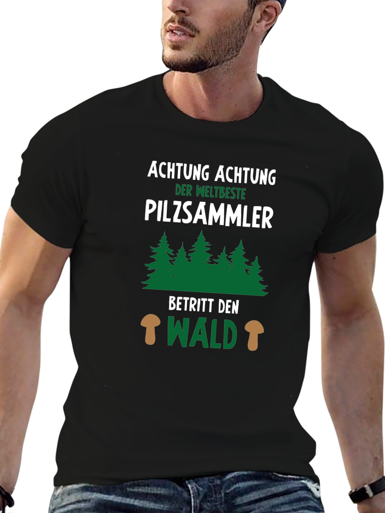 Mushroom Hunter T-Shirt - Achtung Pilzsammler