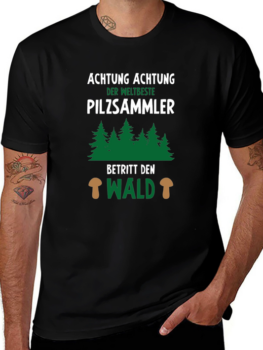 Mushroom Hunter T-Shirt - Achtung Pilzsammler