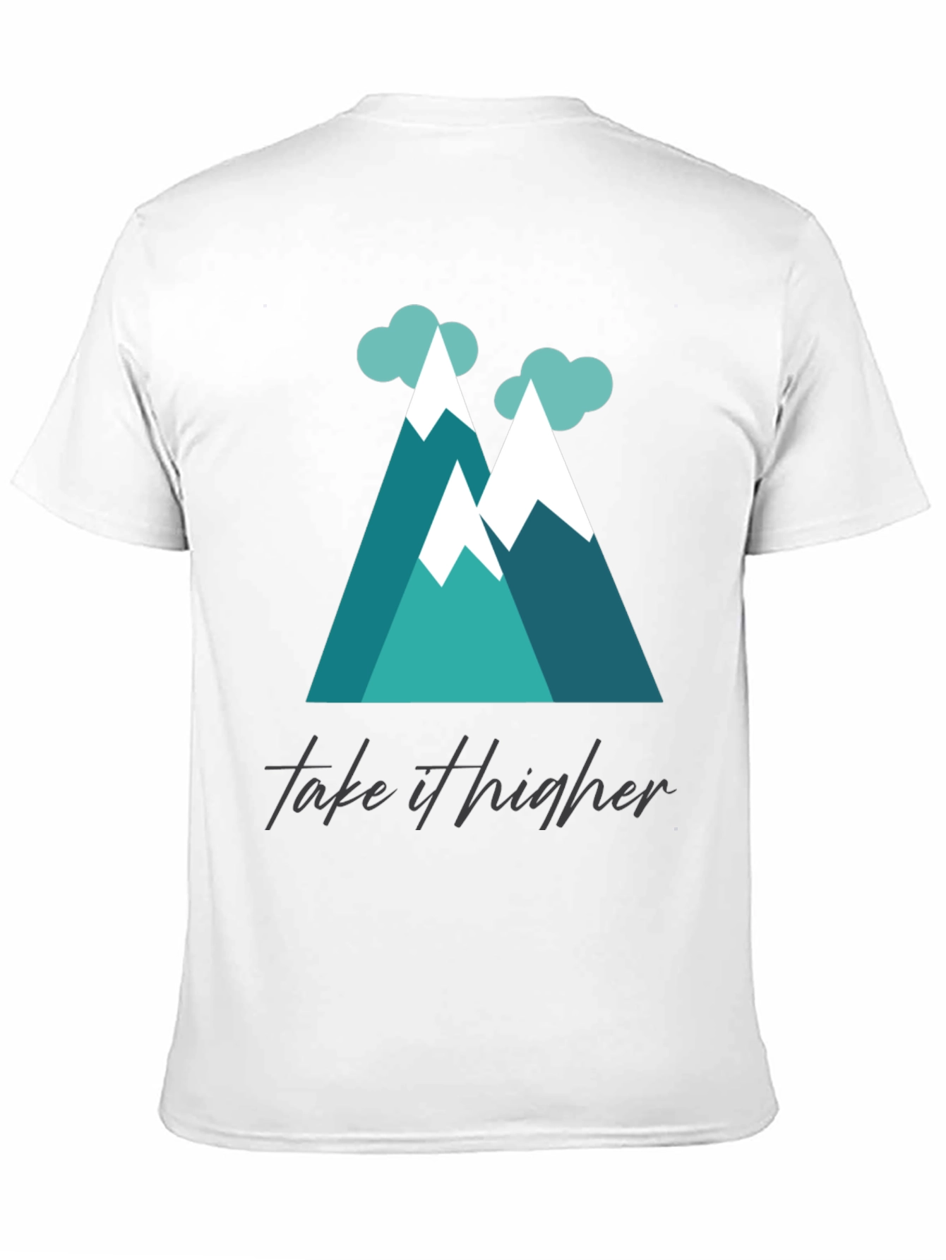 Take It Higher Mountain Tee - Black Graphic T-Shirt