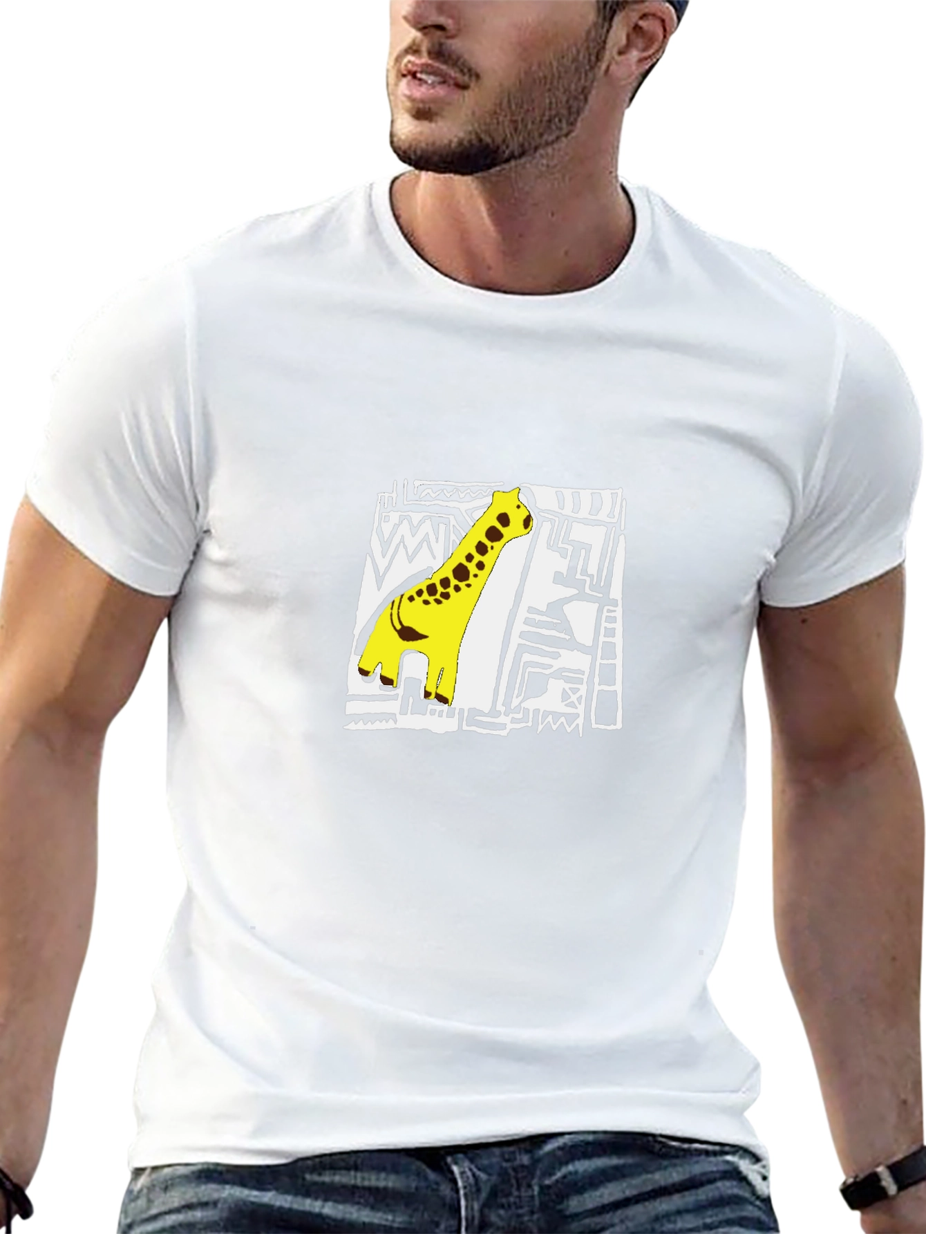 Dino Graphic Tee - Cool Black Cotton T-Shirt