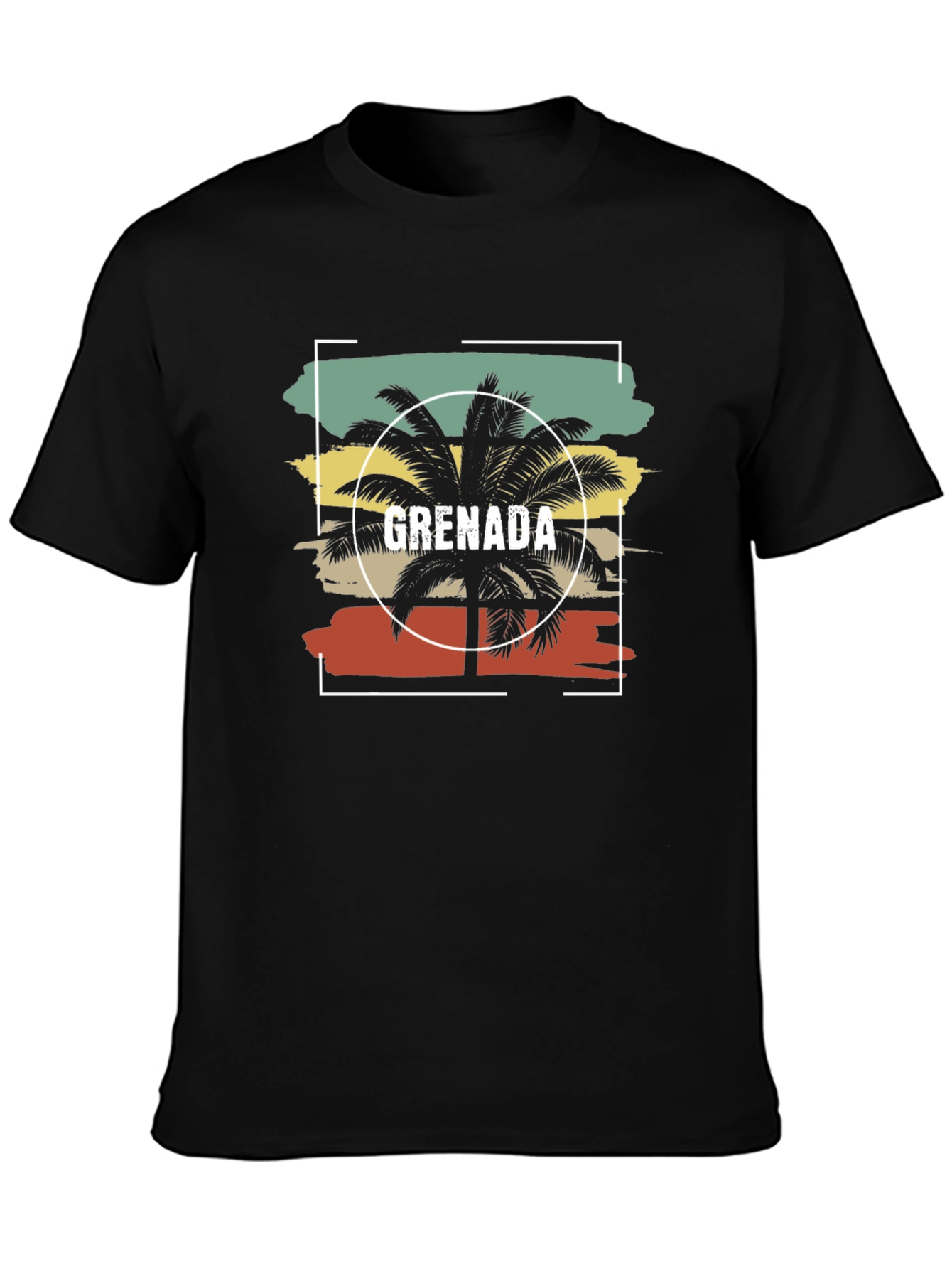 Grenada Palm Tree Graphic Tee - Island Vibes T-Shirt