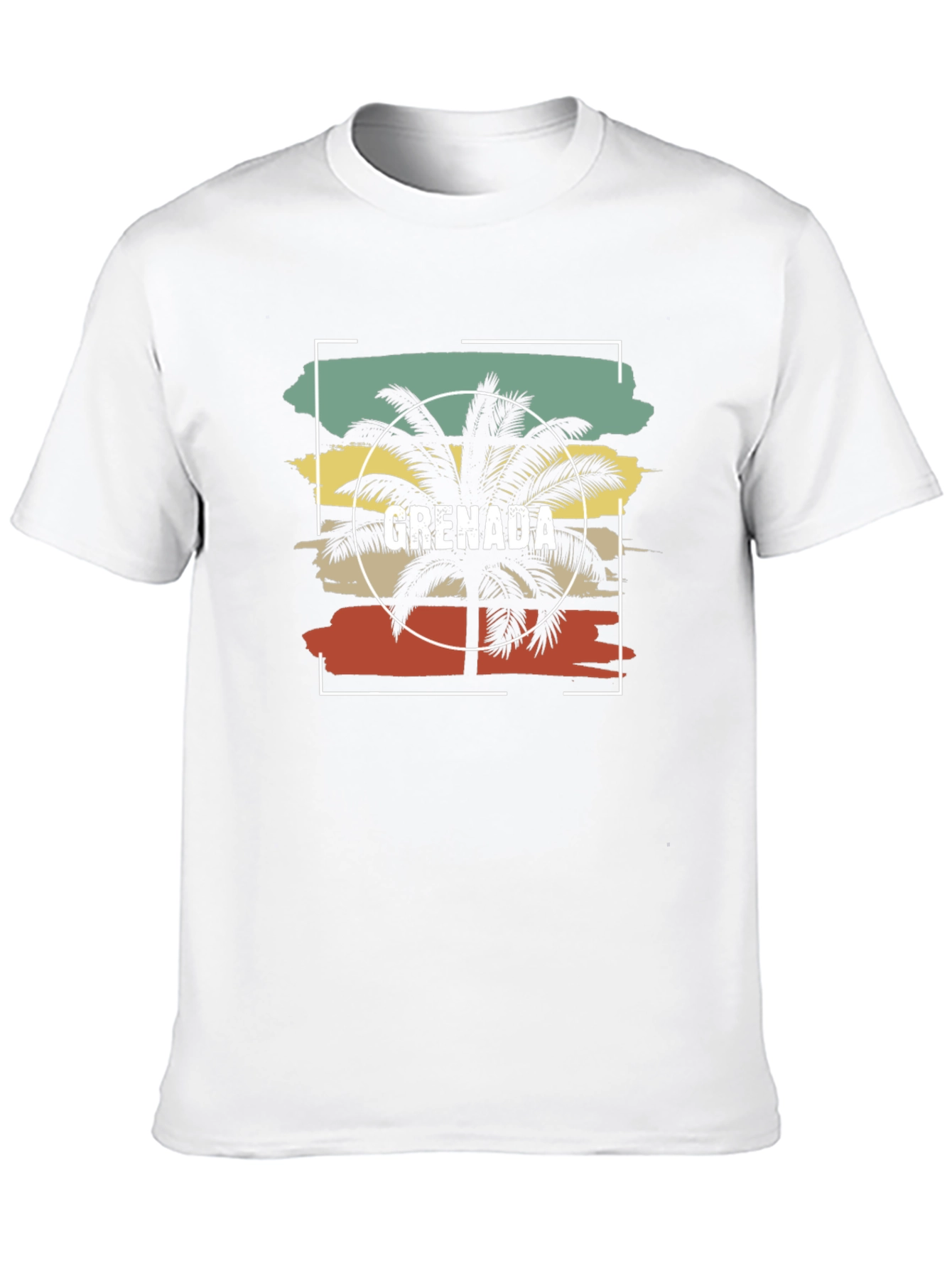 Grenada Palm Tree Graphic Tee - Island Vibes T-Shirt