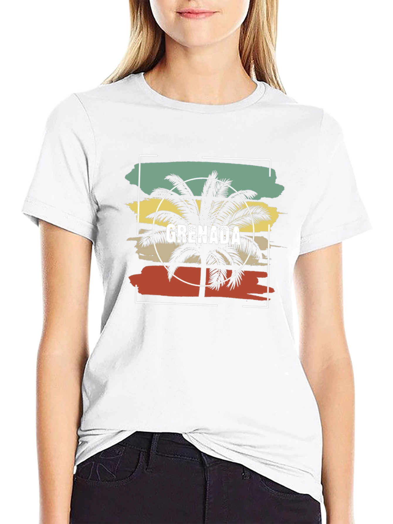 Grenada Palm Tree Graphic Tee - Island Vibes T-Shirt