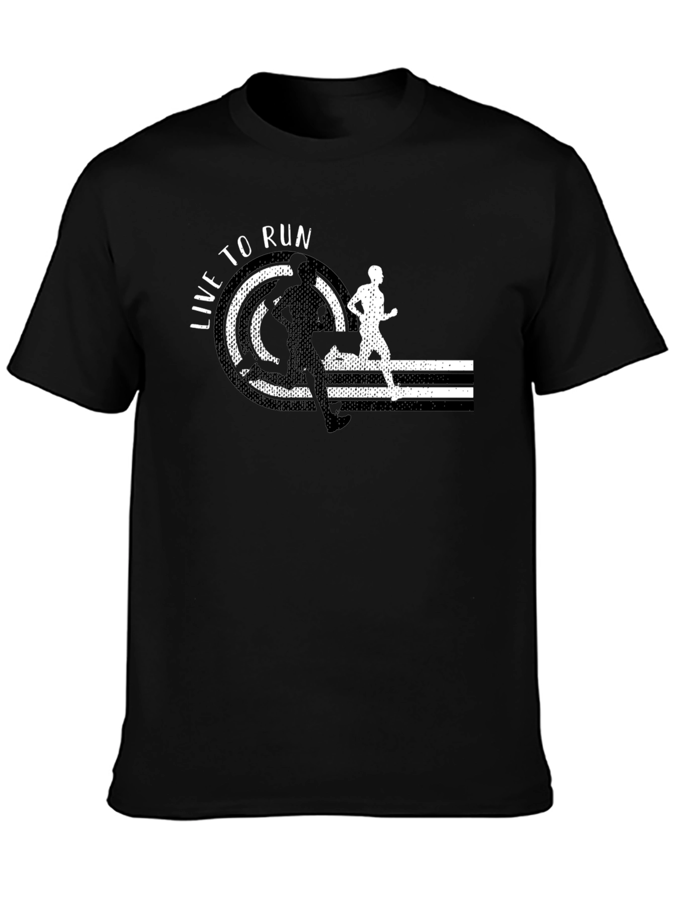 Live To Run Black T-Shirt