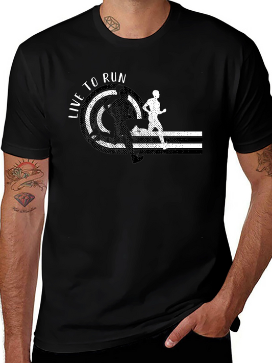 Live To Run Black T-Shirt