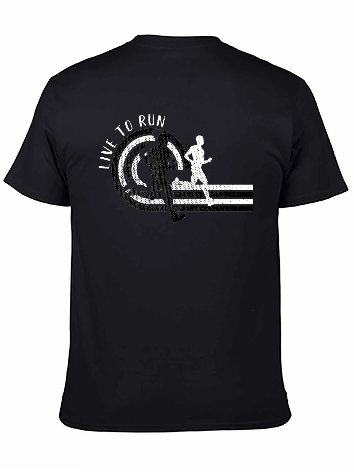 Live To Run Black T-Shirt
