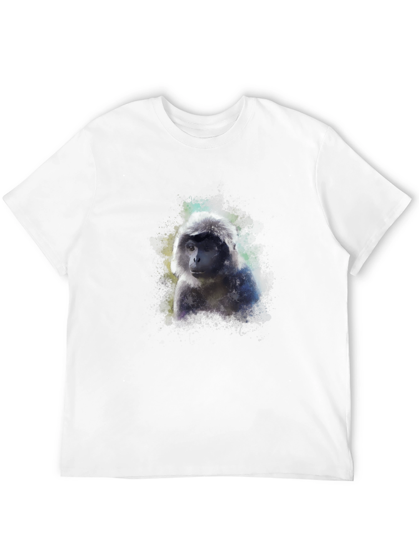 Monkey Graphic Black T-Shirt - Unique Artistic Design