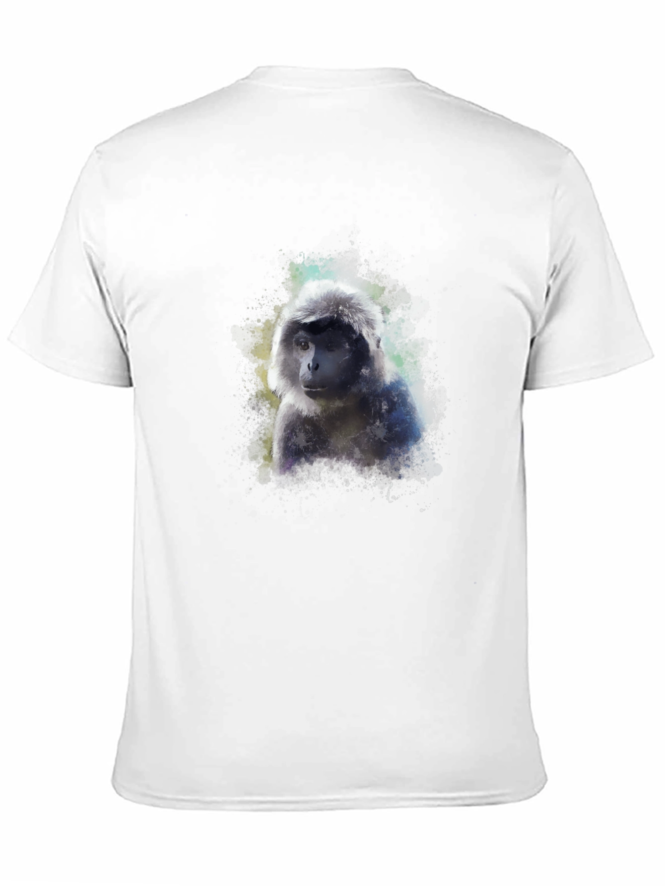 Monkey Graphic Black T-Shirt - Unique Artistic Design