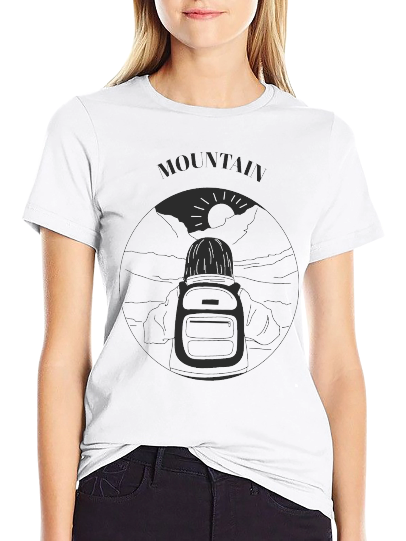 Mountain Adventure T-Shirt - Black Graphic Tee