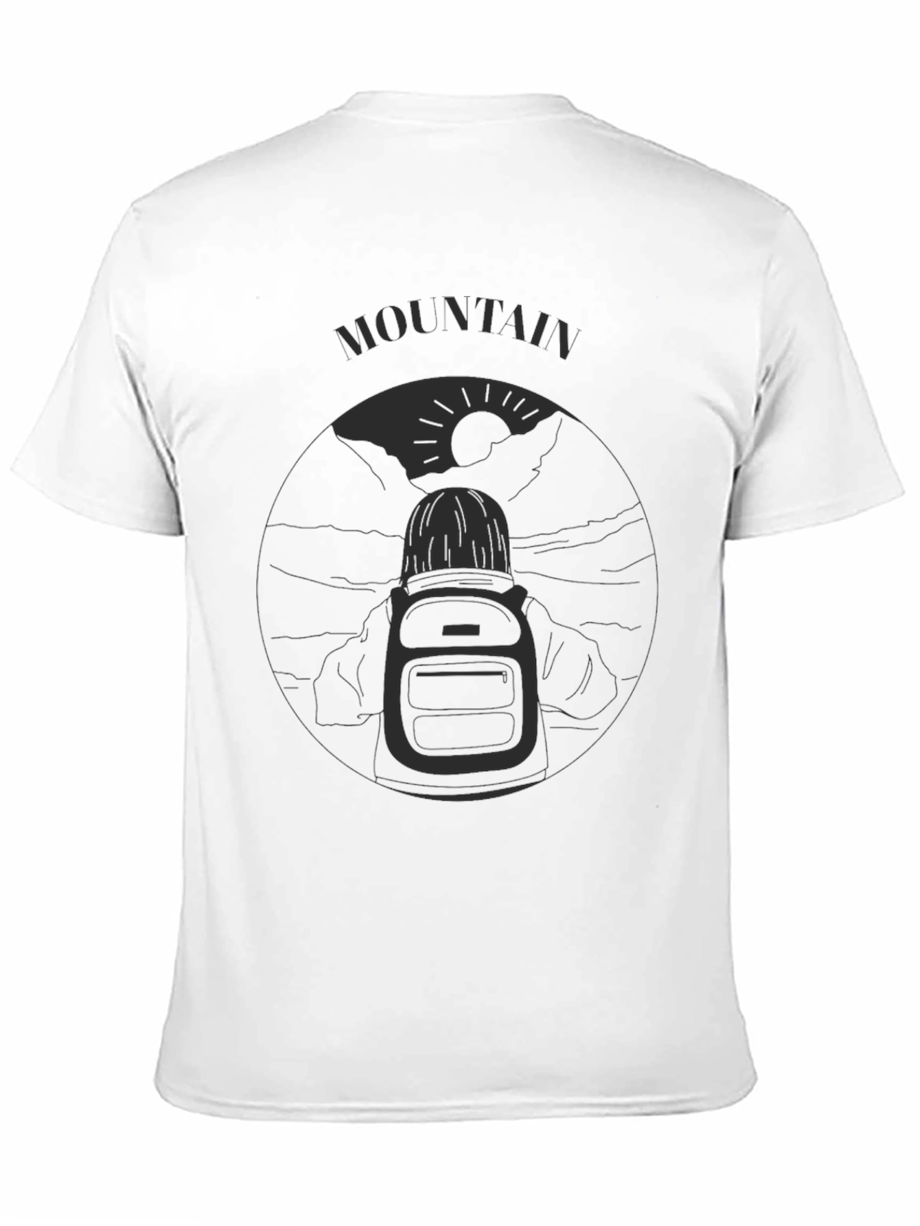 Mountain Adventure T-Shirt - Black Graphic Tee