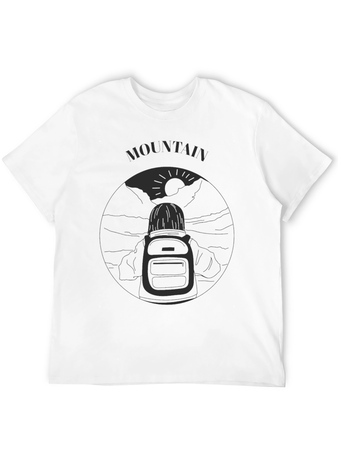 Mountain Adventure T-Shirt - Black Graphic Tee