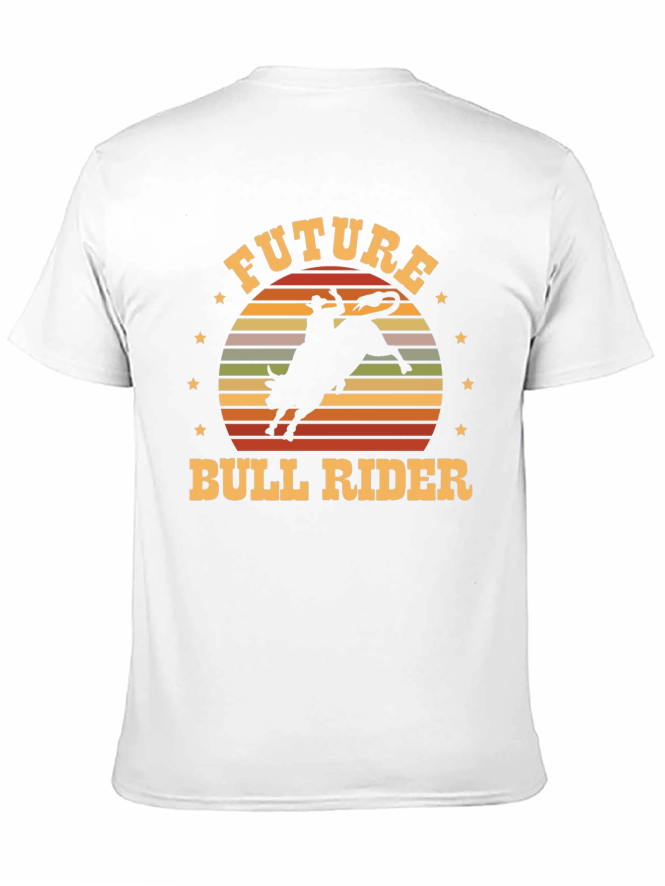 Future Bull Rider Black Graphic T-Shirt
