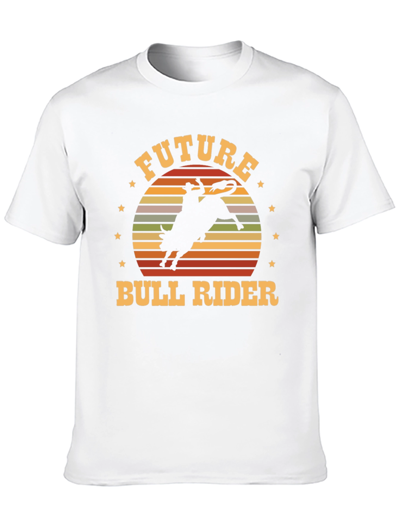 Future Bull Rider Black Graphic T-Shirt