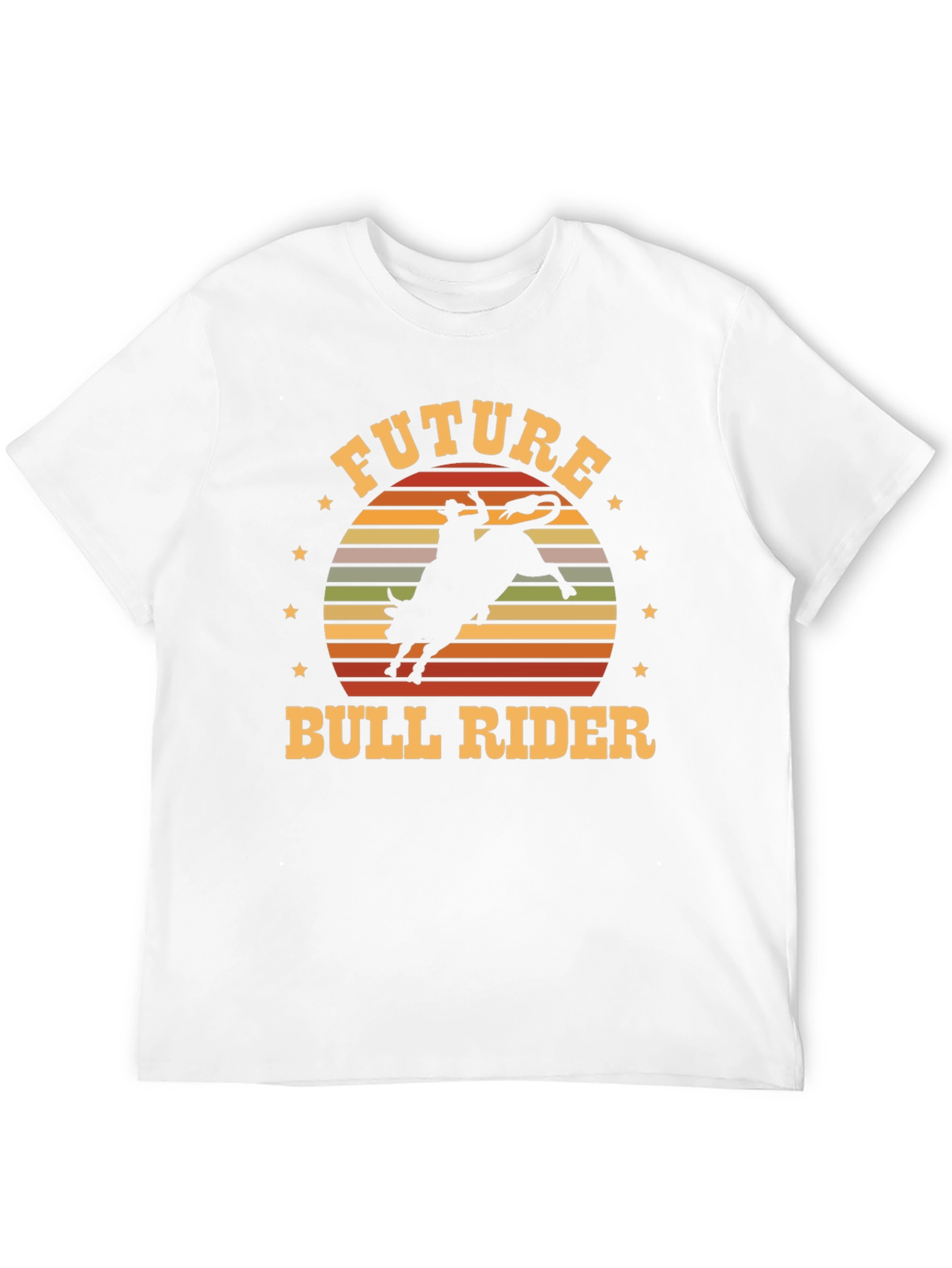 Future Bull Rider Black Graphic T-Shirt