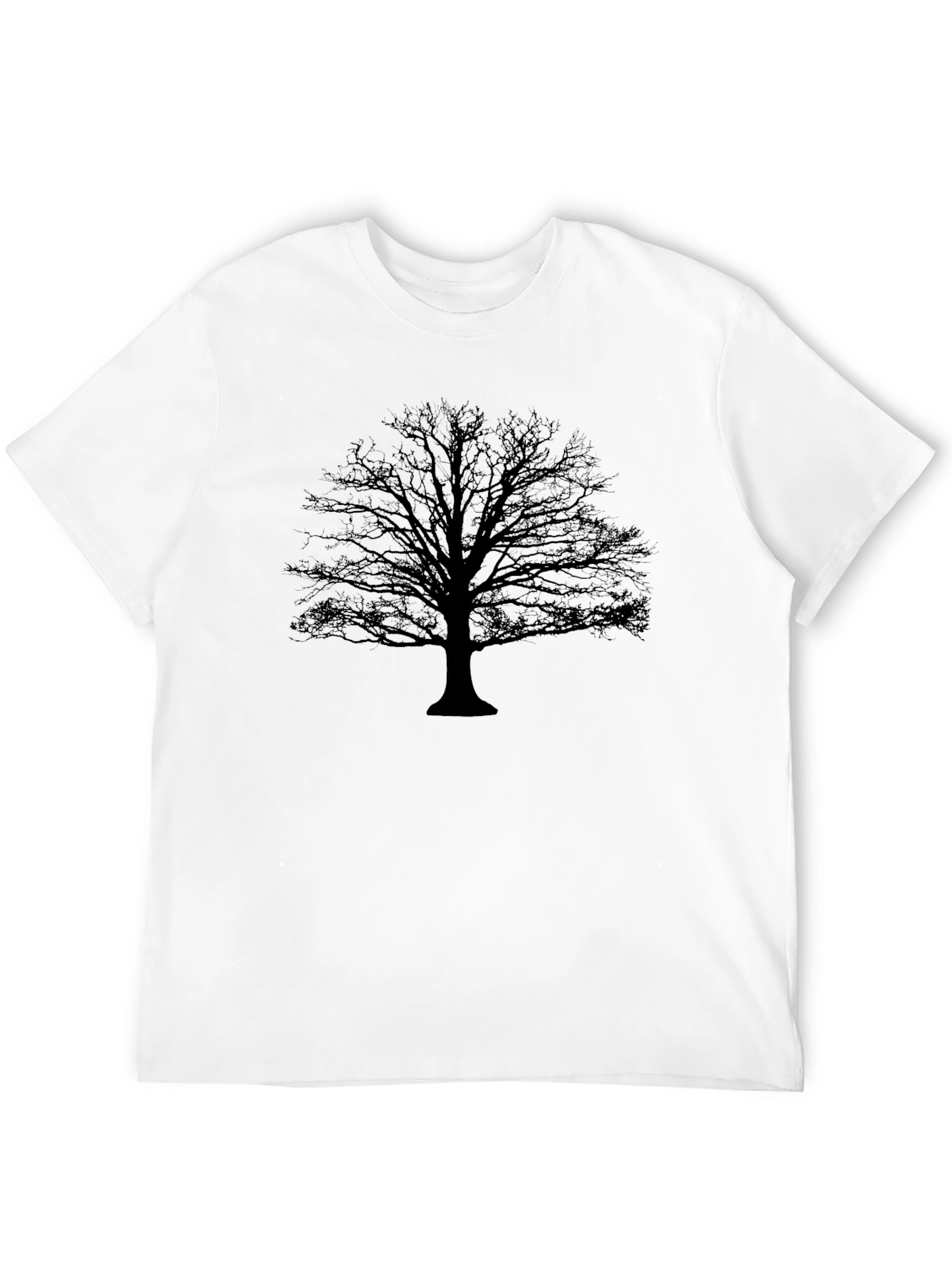 Mens Black Tree Graphic T-Shirt