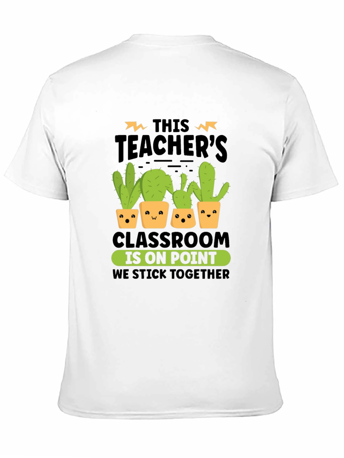 Teacher Cactus Graphic Tee - On Point Classroom Shirt