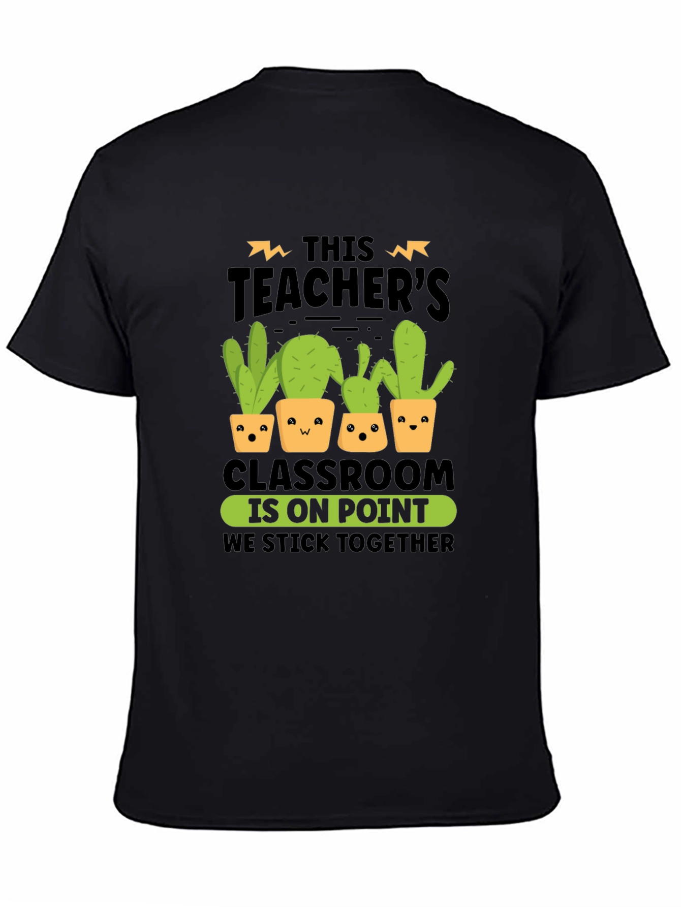 Teacher Cactus Graphic Tee - On Point Classroom Shirt