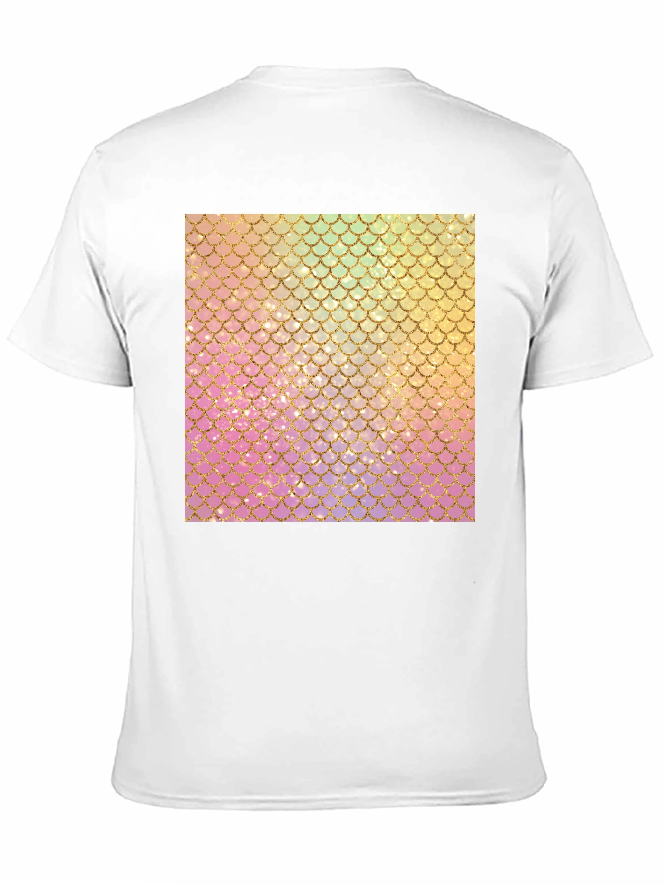 Mermaid Scales Graphic Tee - Trendy T-Shirt