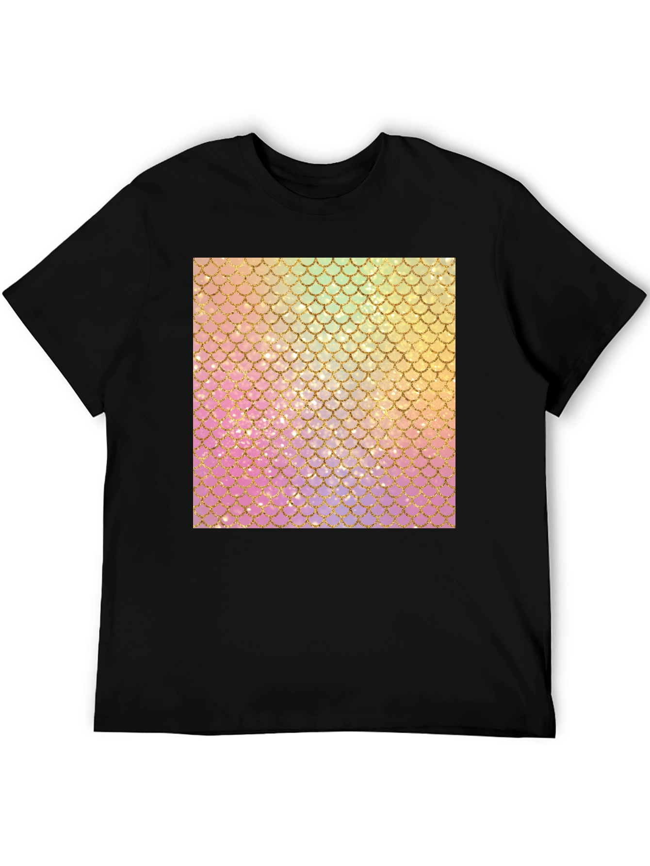 Mermaid Scales Graphic Tee - Trendy T-Shirt
