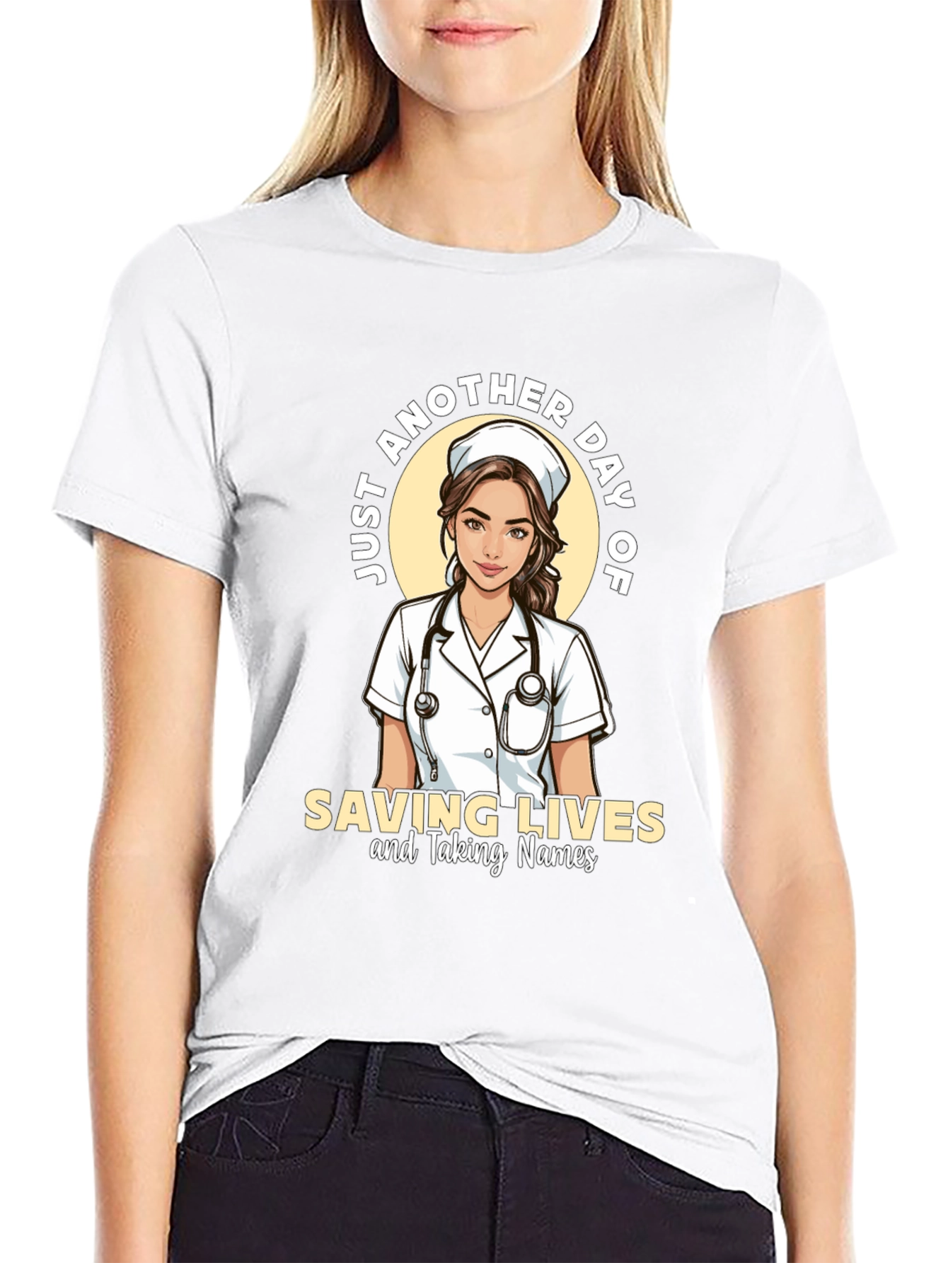 Nurse T-Shirt - Saving Lives & Taking Names