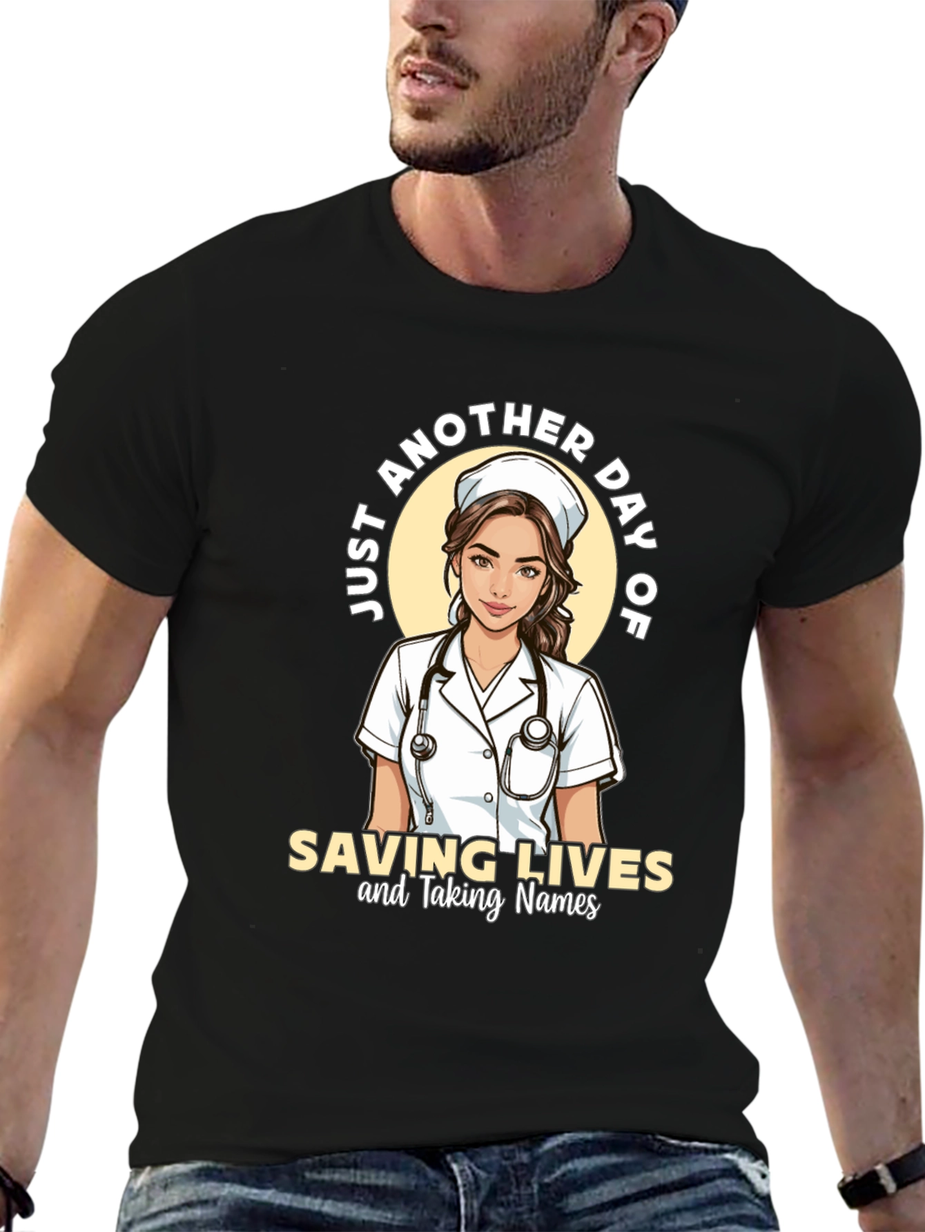 Nurse T-Shirt - Saving Lives & Taking Names