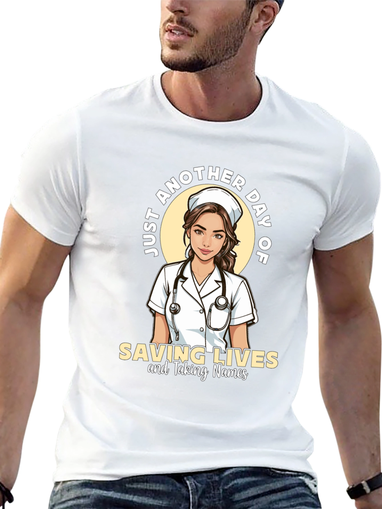 Nurse T-Shirt - Saving Lives & Taking Names