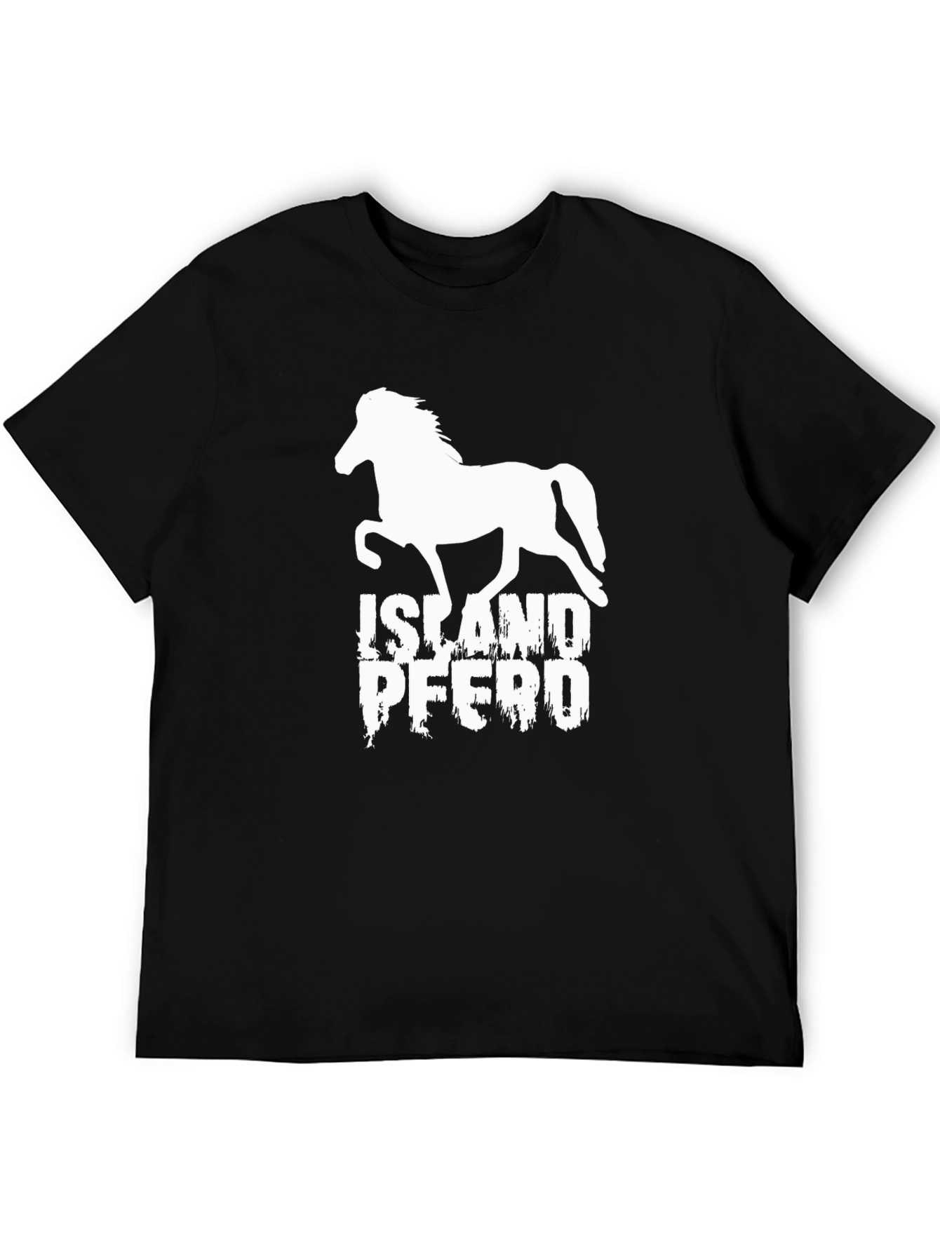 Iceland Horse T-Shirt - Black Cotton Tee