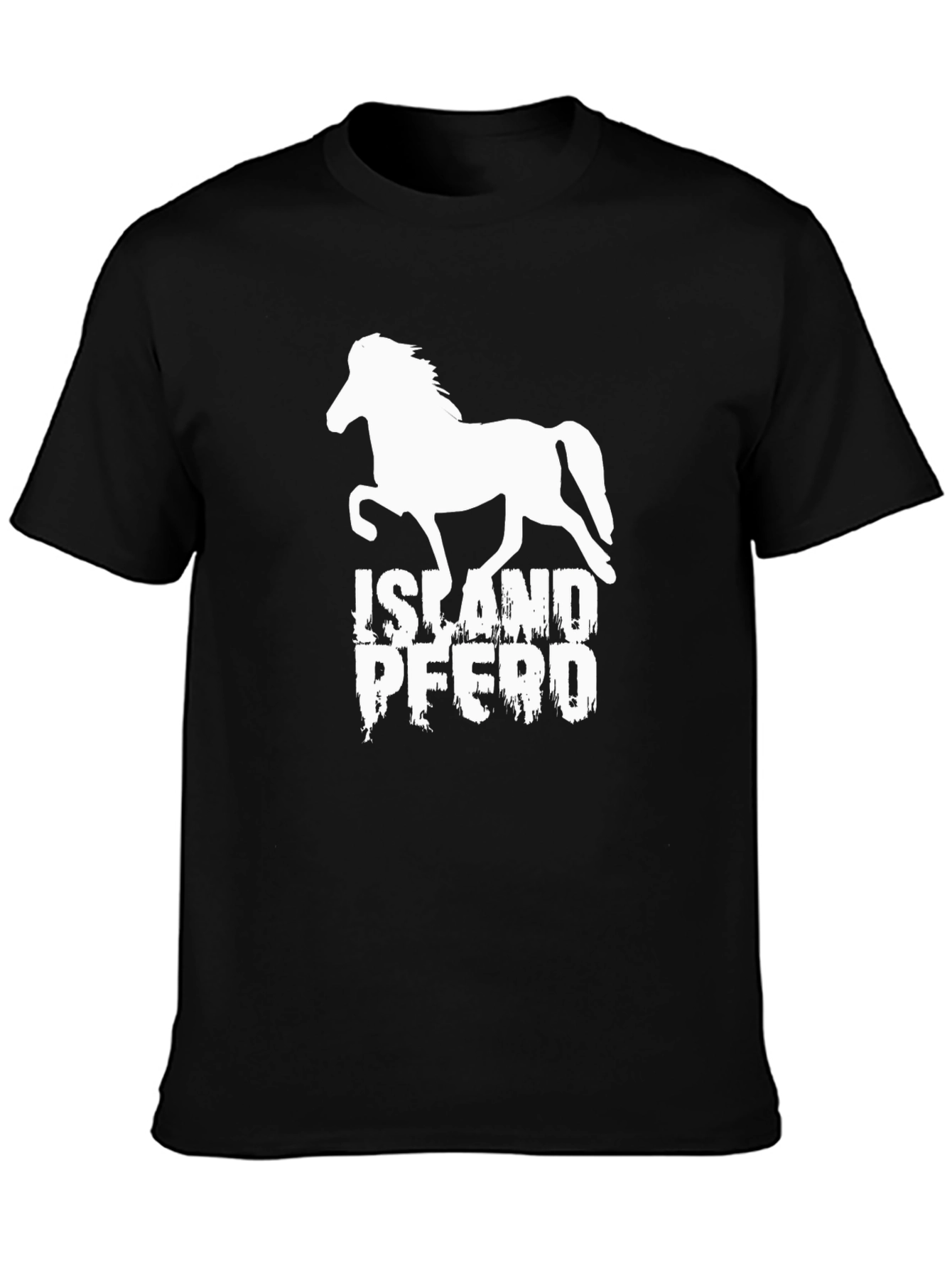 Iceland Horse T-Shirt - Black Cotton Tee