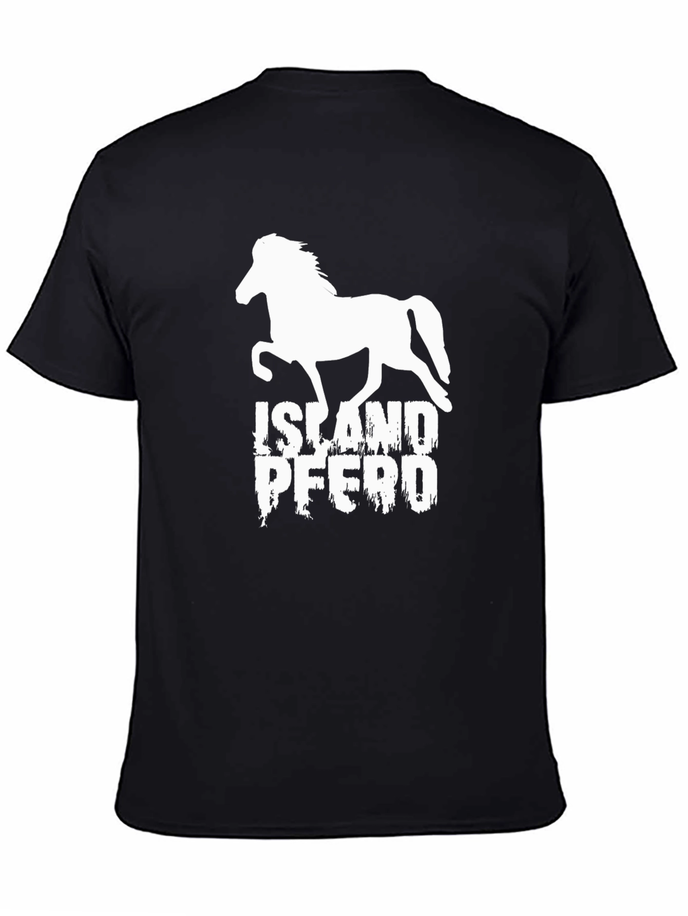 Iceland Horse T-Shirt - Black Cotton Tee