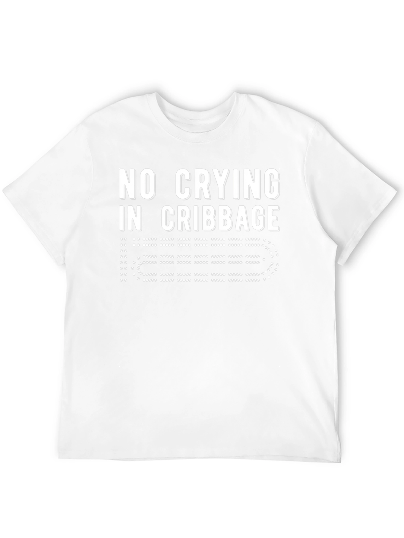 No Crying in Cribbage Black T-Shirt
