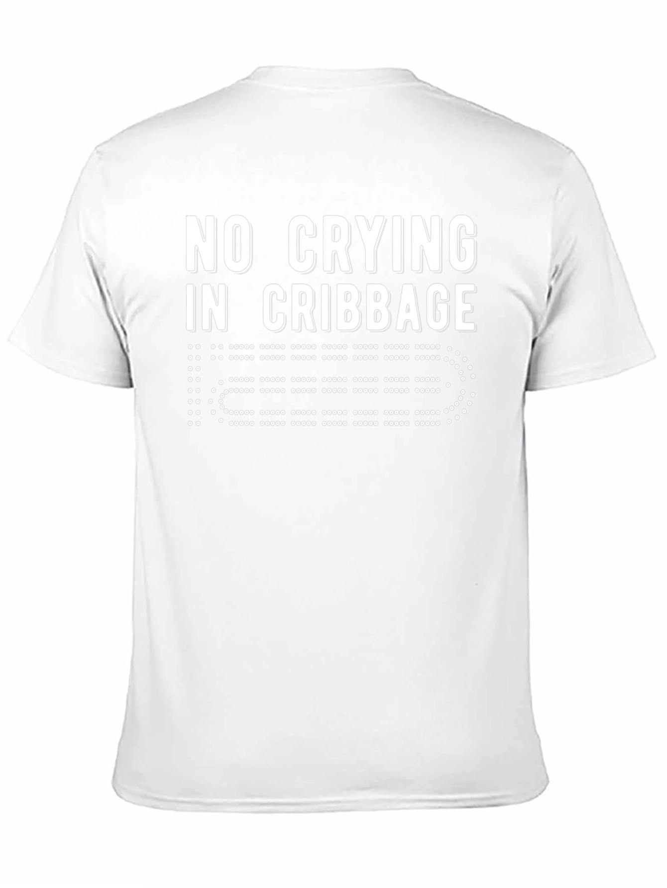 No Crying in Cribbage Black T-Shirt