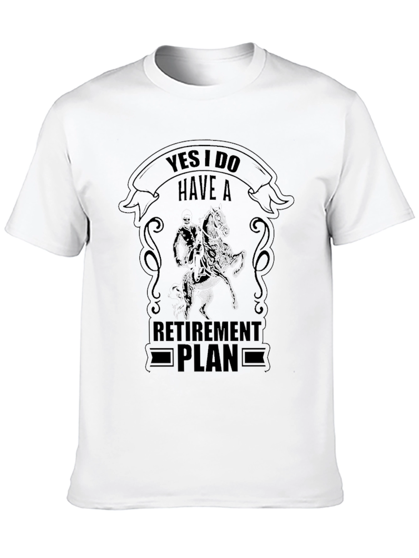 Retirement Plan Horse Graphic Tee