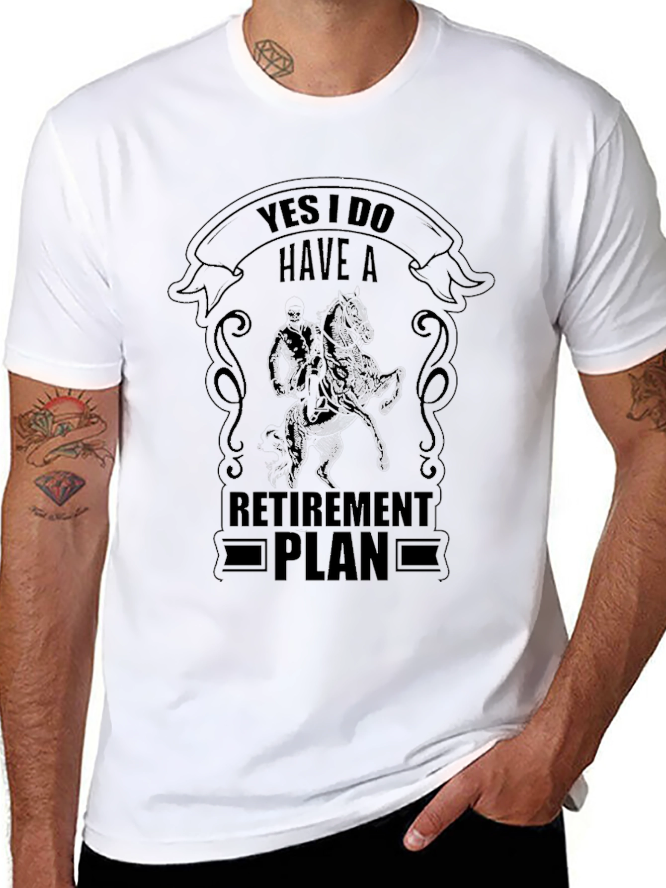 Retirement Plan Horse Graphic Tee