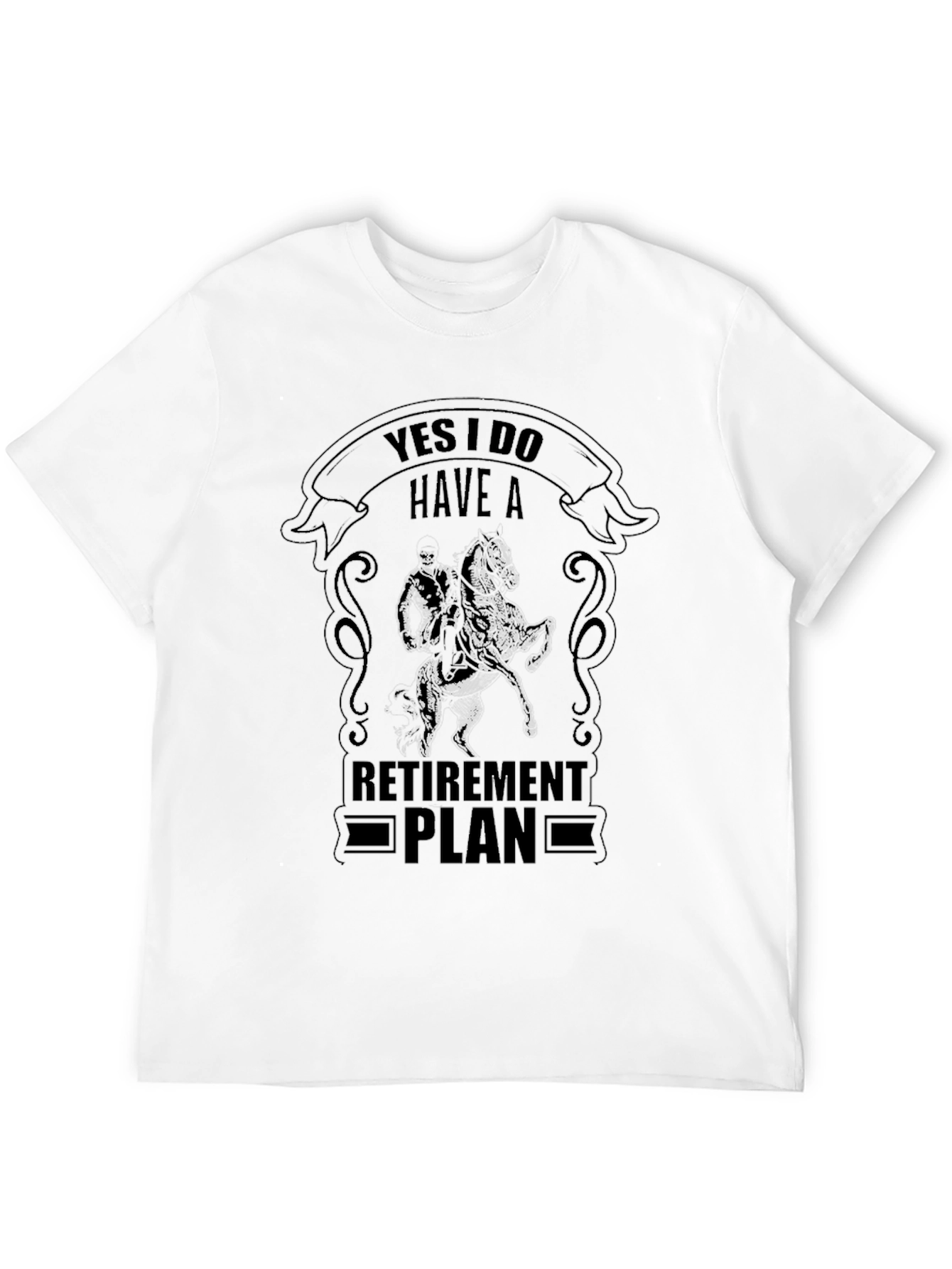 Retirement Plan Horse Graphic Tee