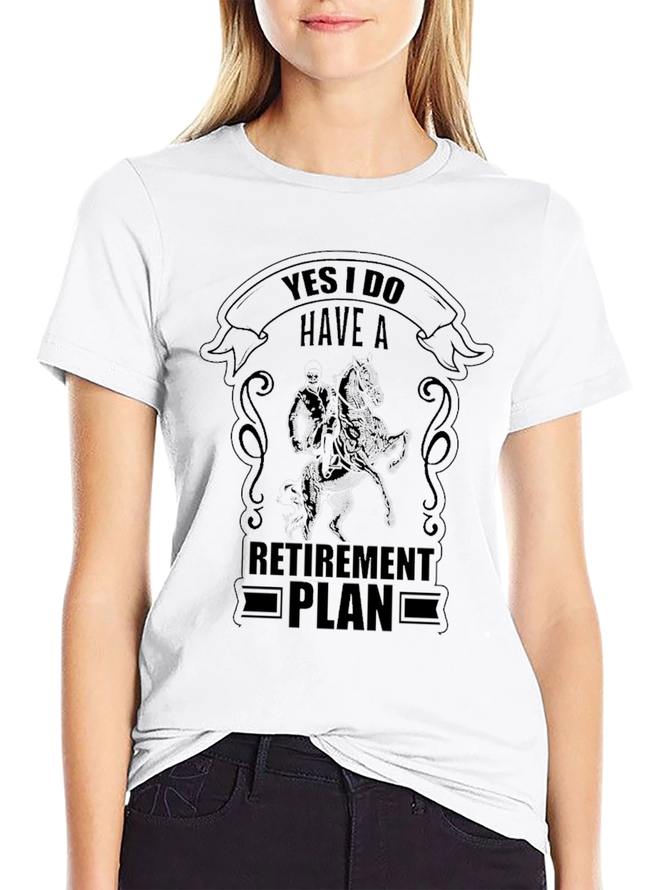 Retirement Plan Horse Graphic Tee