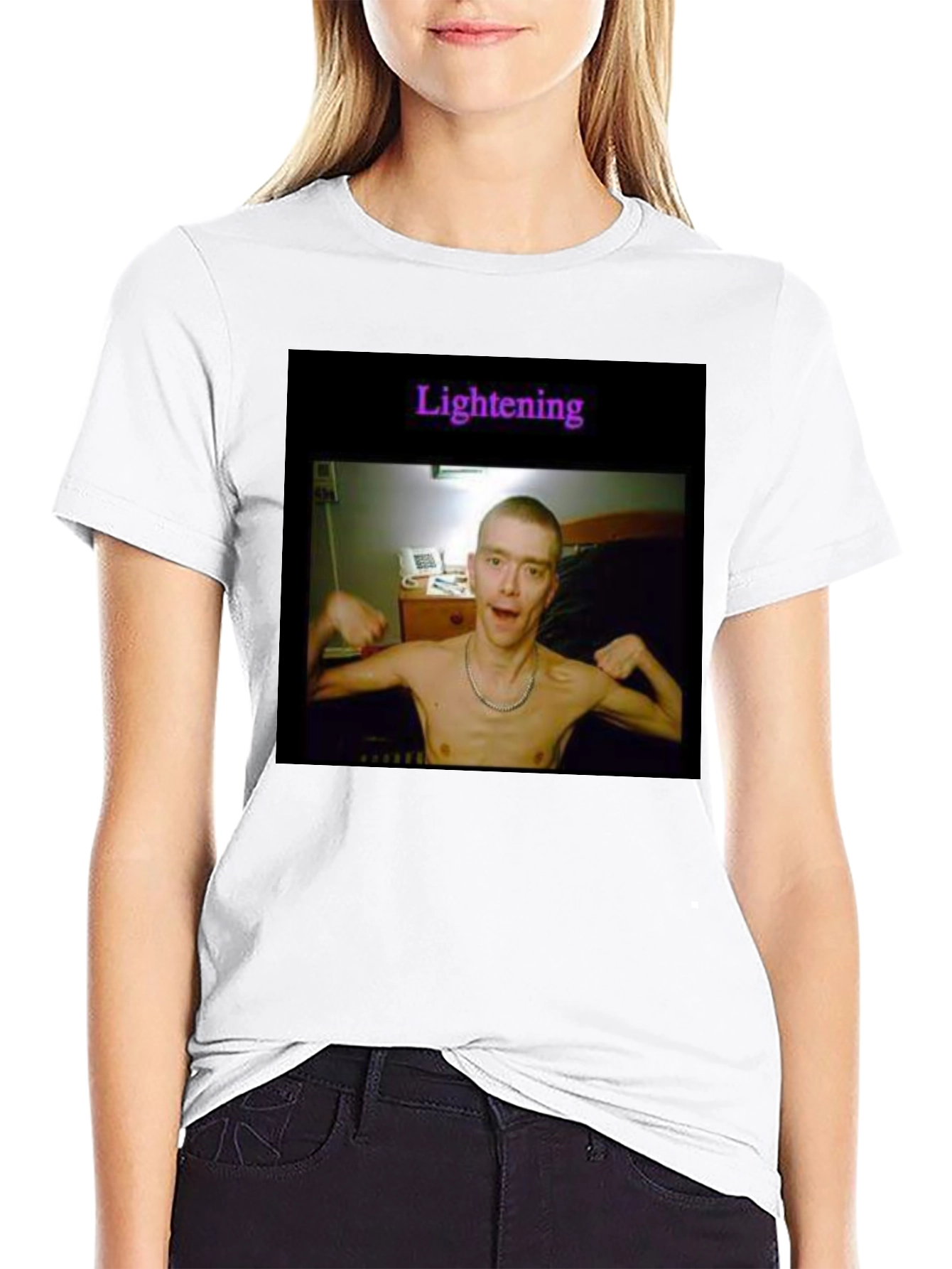Novelty Graphic Tee - Lightening Design