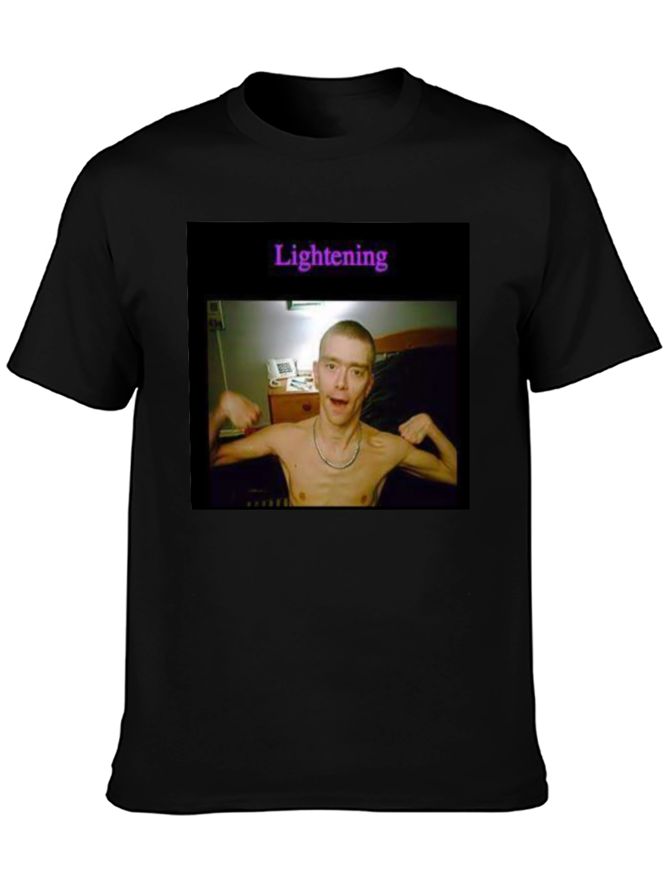 Novelty Graphic Tee - Lightening Design