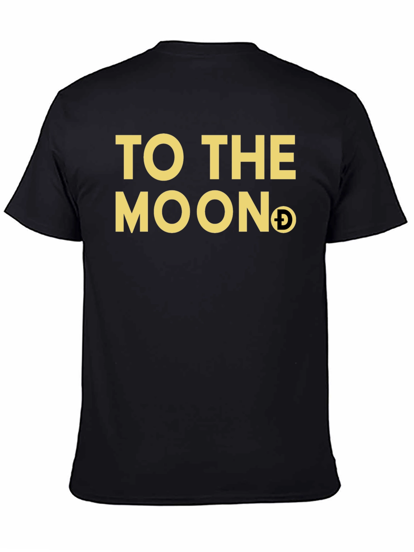 To the Moon Doge T-Shirt Black