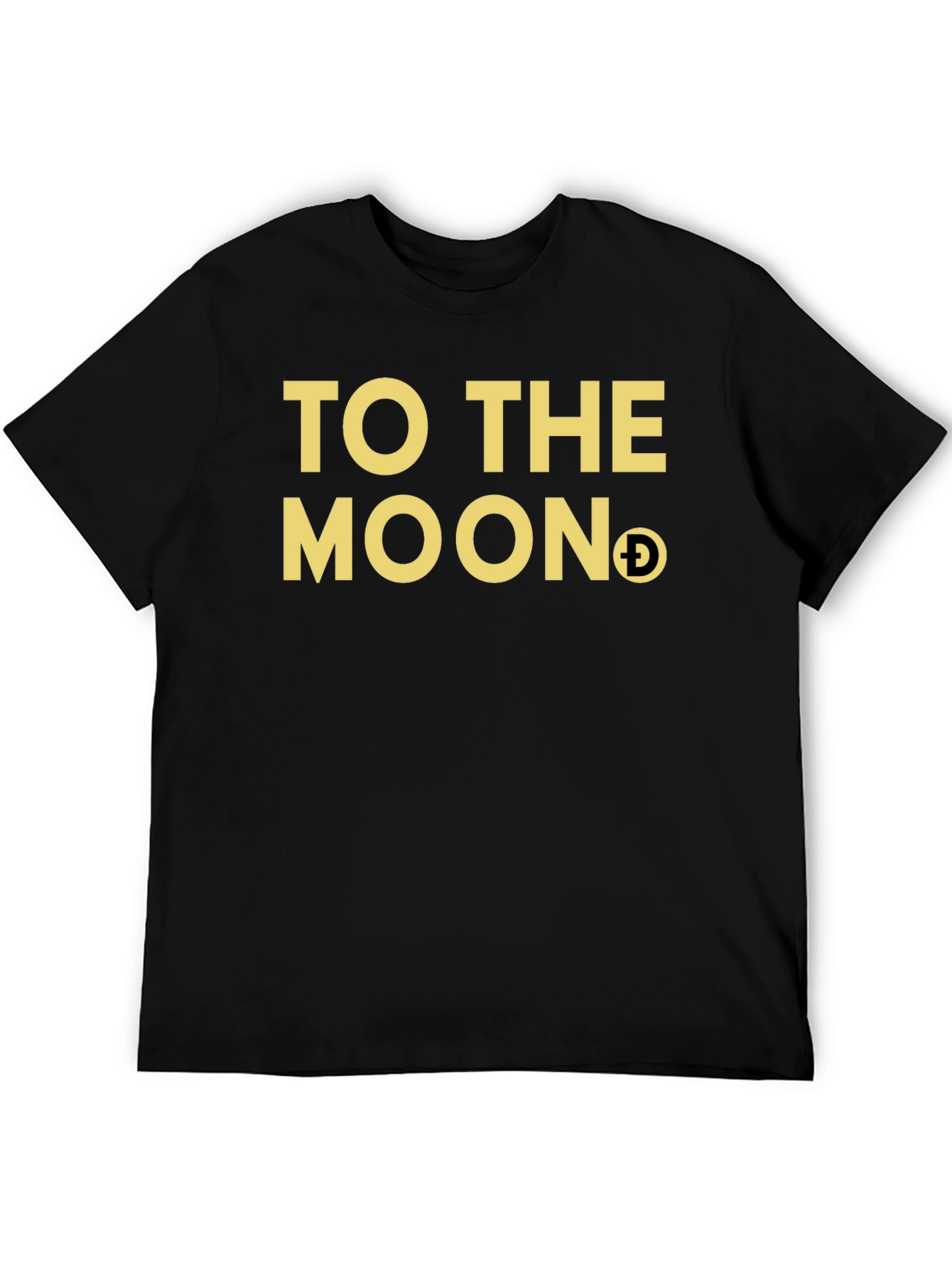 To the Moon Doge T-Shirt Black