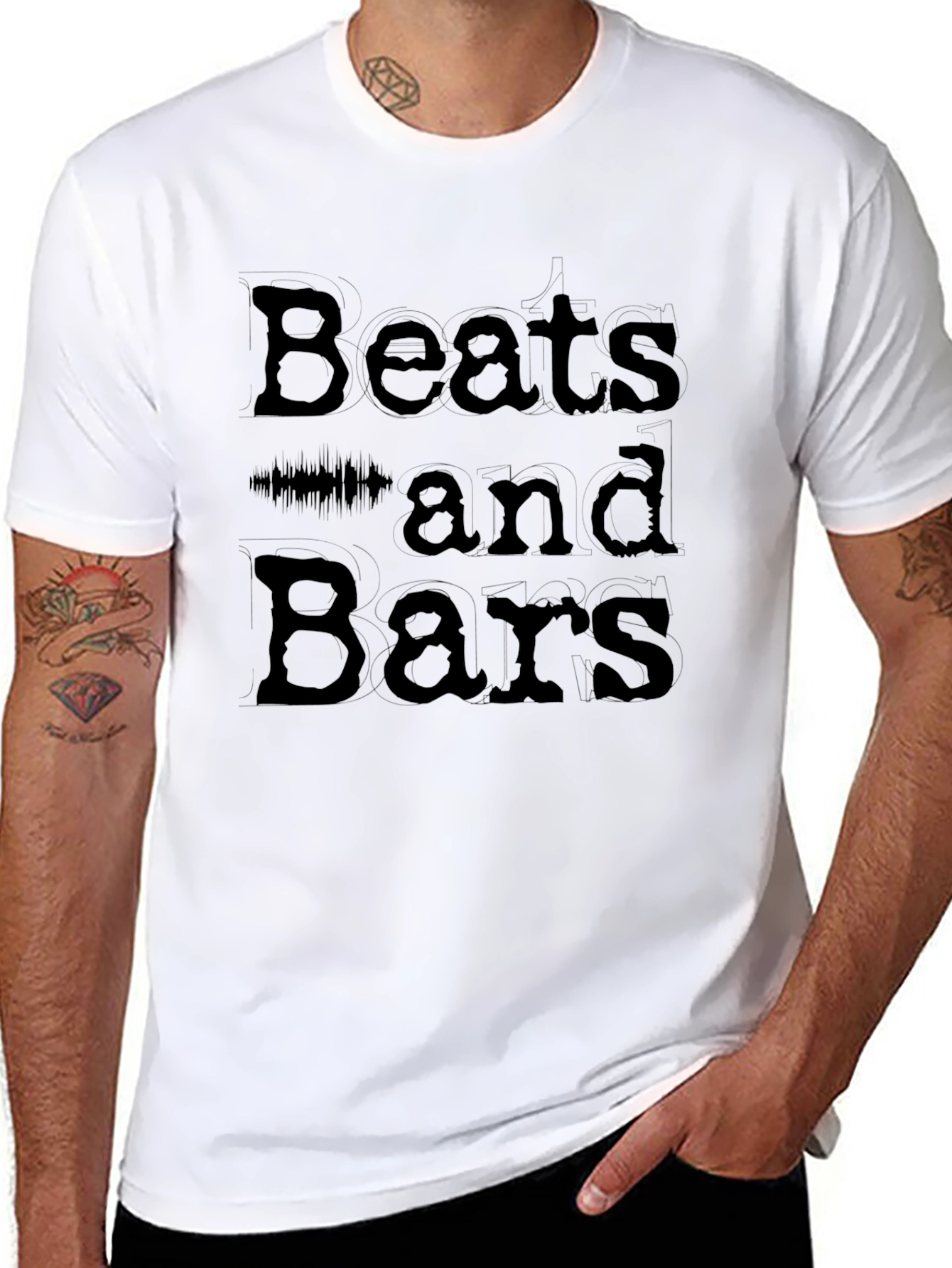 Beats and Bars Graphic Tee - Music Inspired T-Shirt
