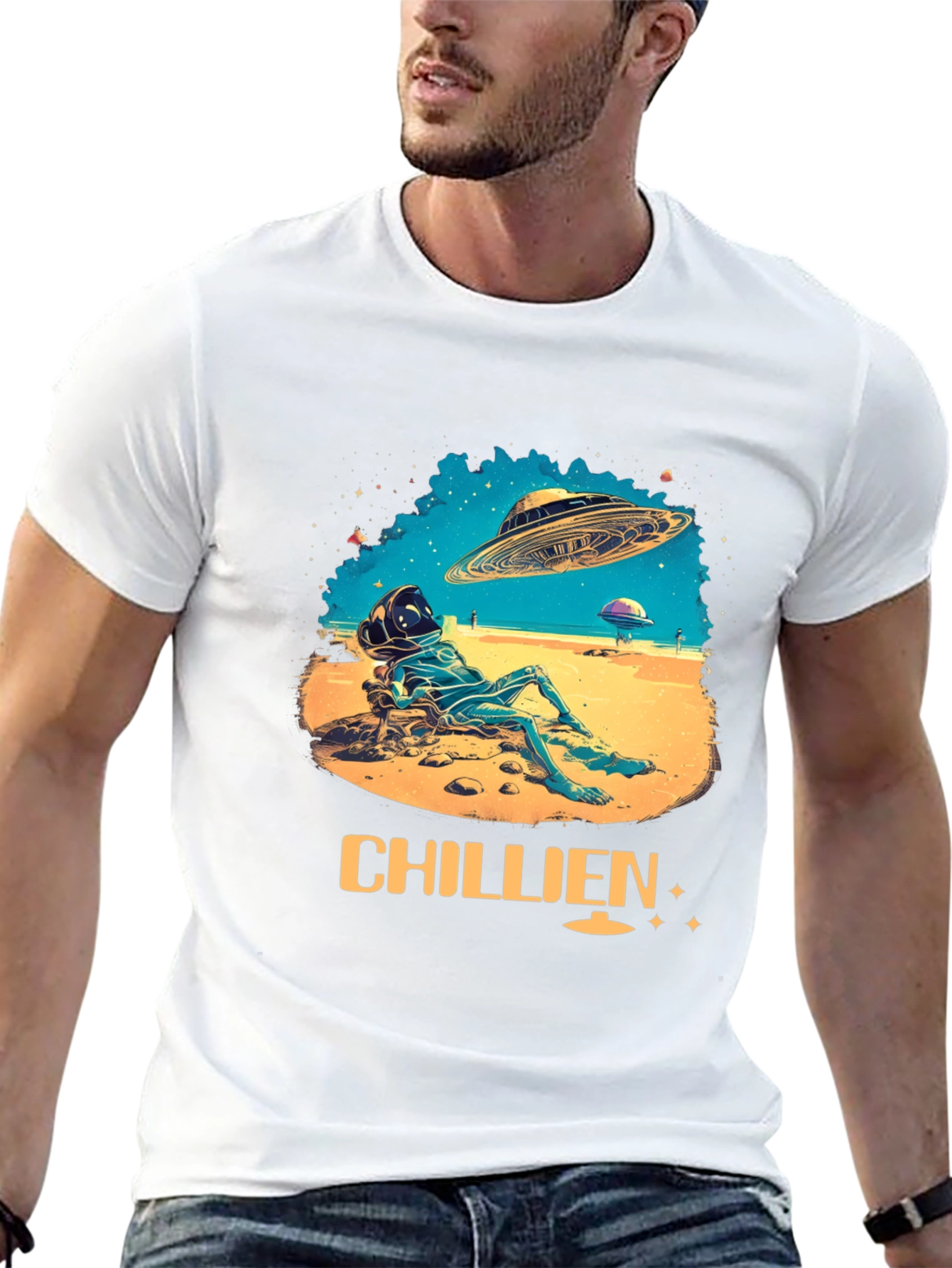 Chillien Alien T-Shirt - Relaxed UFO Design