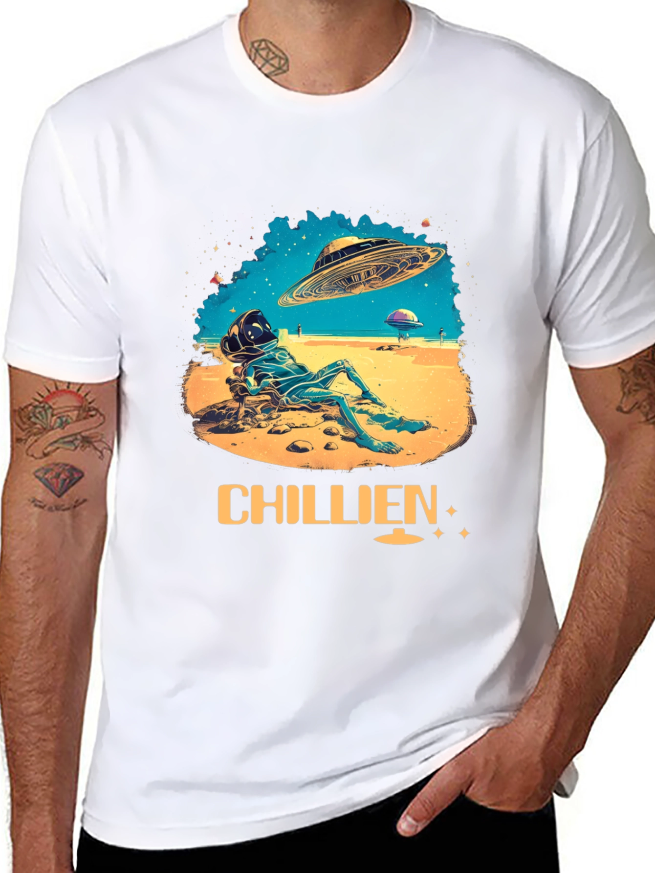 Chillien Alien T-Shirt - Relaxed UFO Design