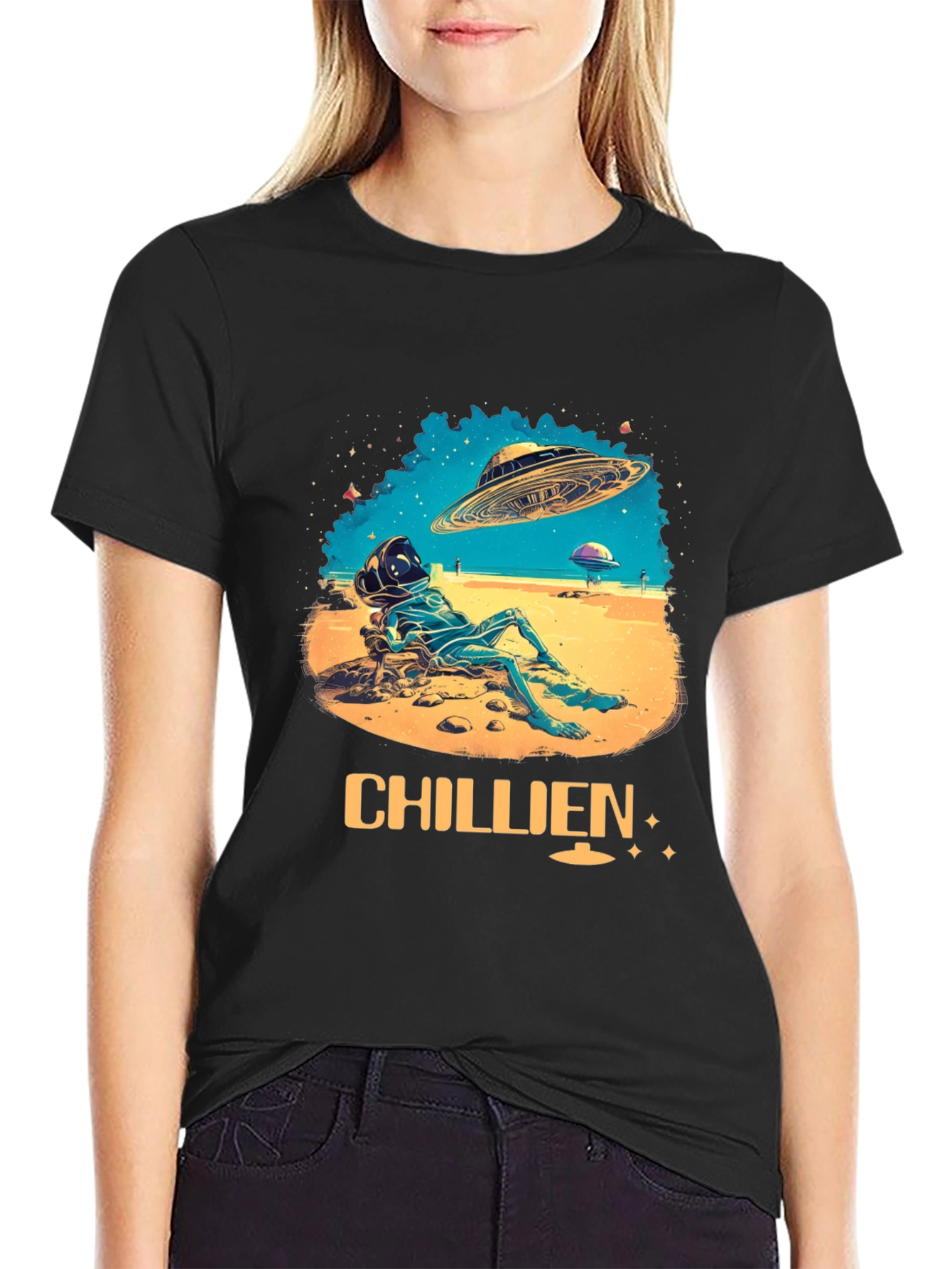 Chillien Alien T-Shirt - Relaxed UFO Design