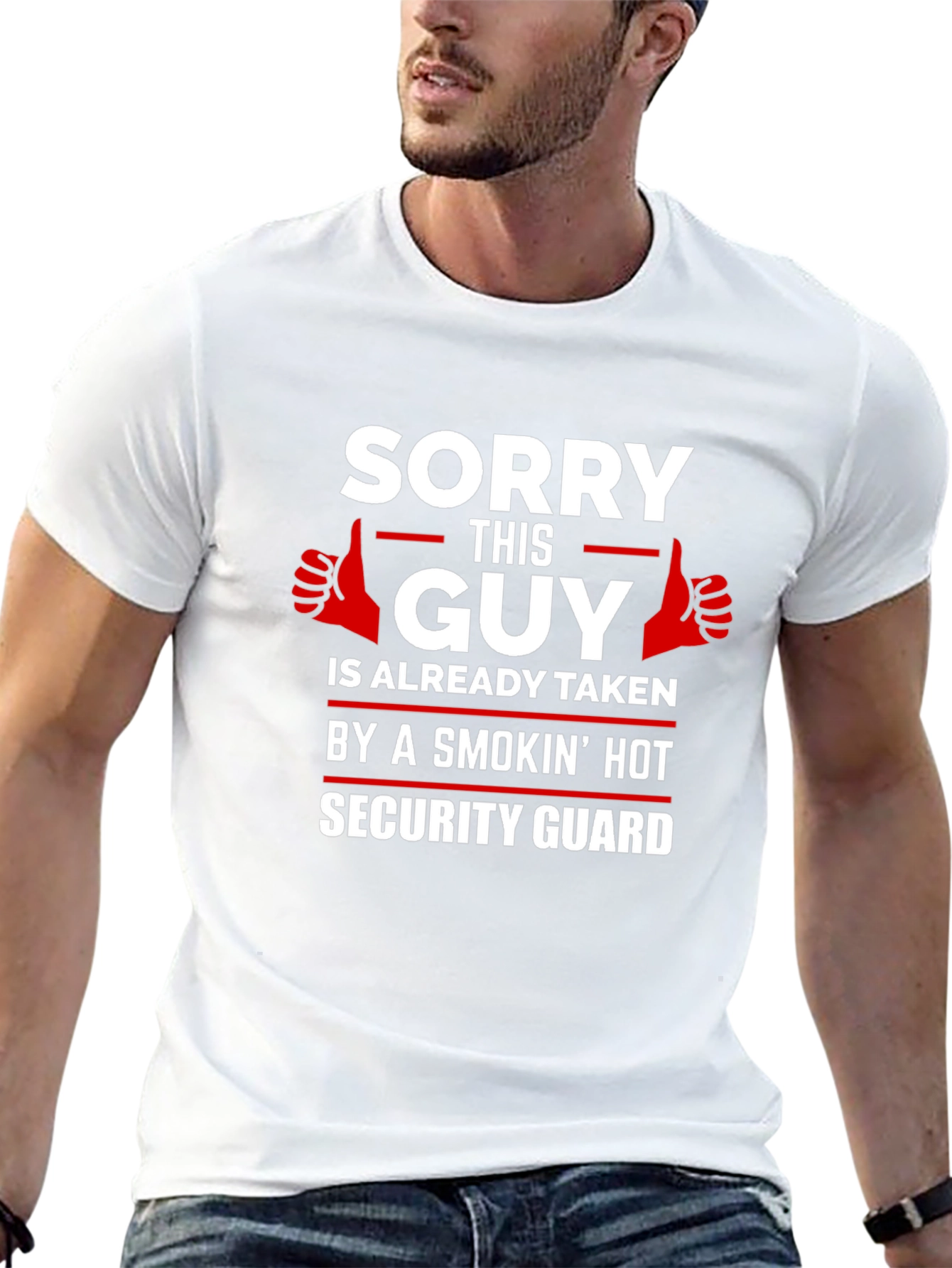 Sorry This Guy Taken Security Guard T-Shirt