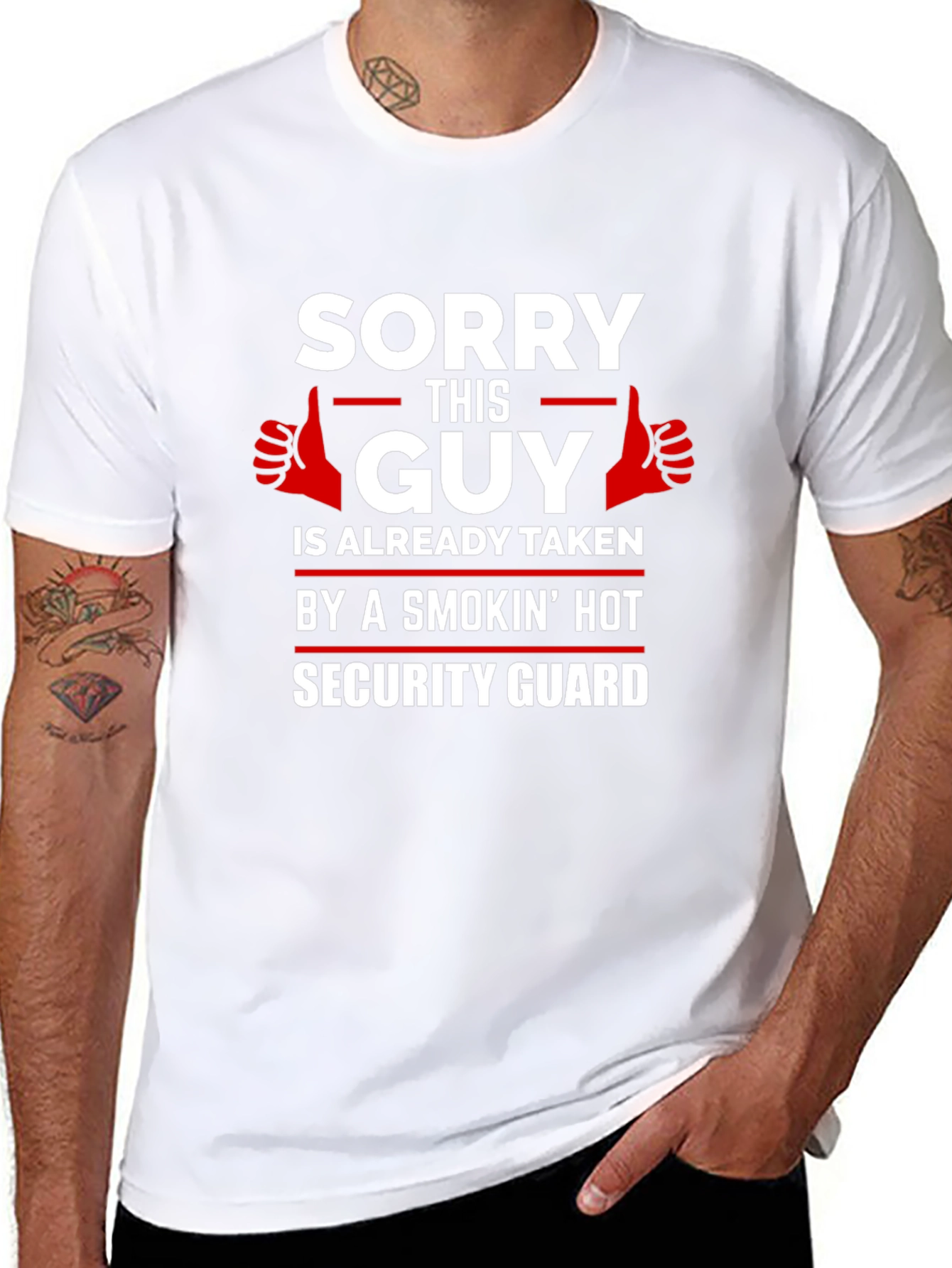 Sorry This Guy Taken Security Guard T-Shirt