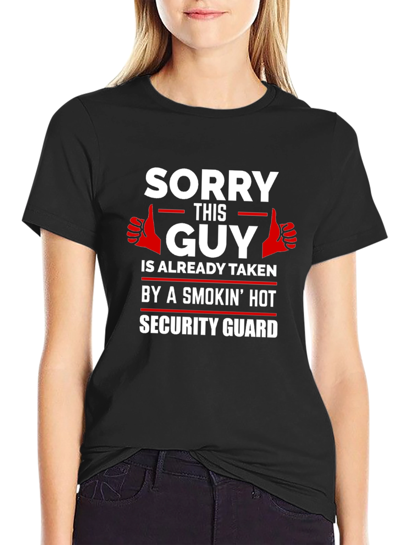 Sorry This Guy Taken Security Guard T-Shirt
